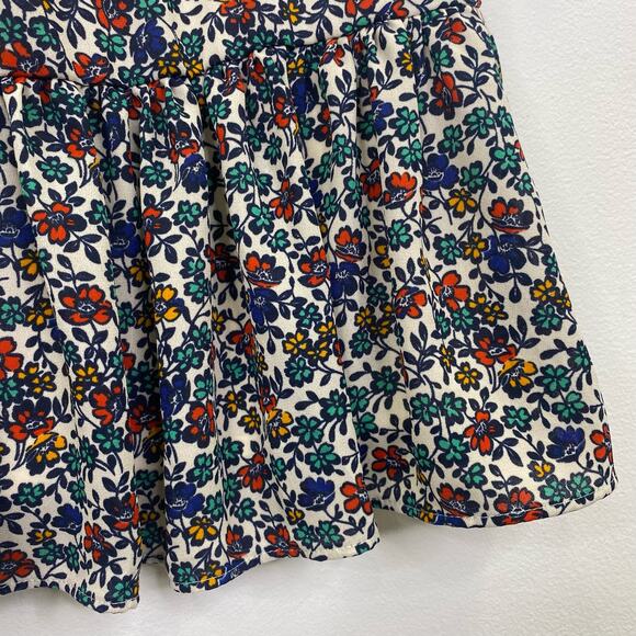 J.Crew Floral Print Dress Firey Sunset Relaxed Fit Ruffled Feminine Womens XXS - Picture 7 of 13